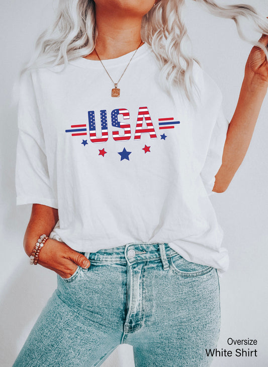 USA Shirt,USA Flag T-Shirt,4th of July shirt,America Shirt,Fourth of July Party Shirt,Republican Tee,Memorial Day Tee,Patriotic Shirt,C6844