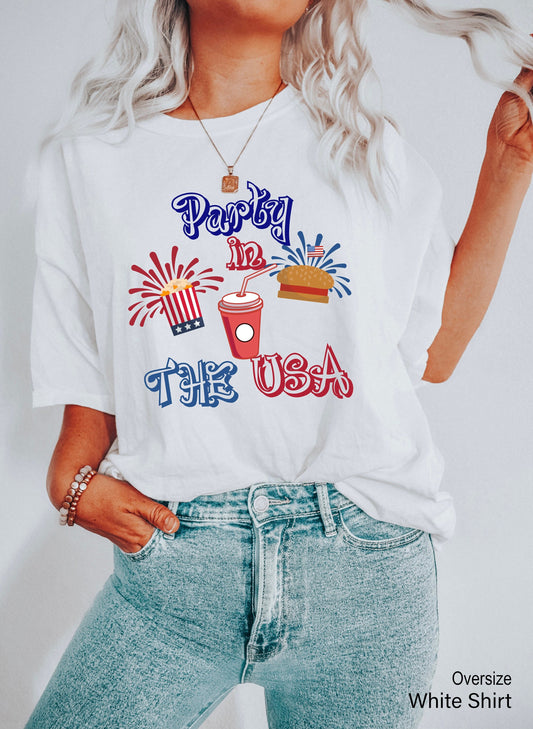 Party In The USA Shirt,4th of July Party Shirt,USA Celebrations,Fourth of July T-Shirt,American Shirt,Memorial Day Tee,Patriotic Shirt,C6841