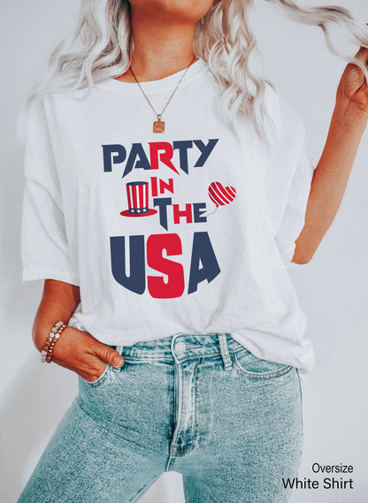 Party In The USA Shirt,4th of July Party Shirt,USA Celebrations,Fourth of July T-Shirt,American Shirt,Memorial Day Tee,Patriotic Shirt,C6842