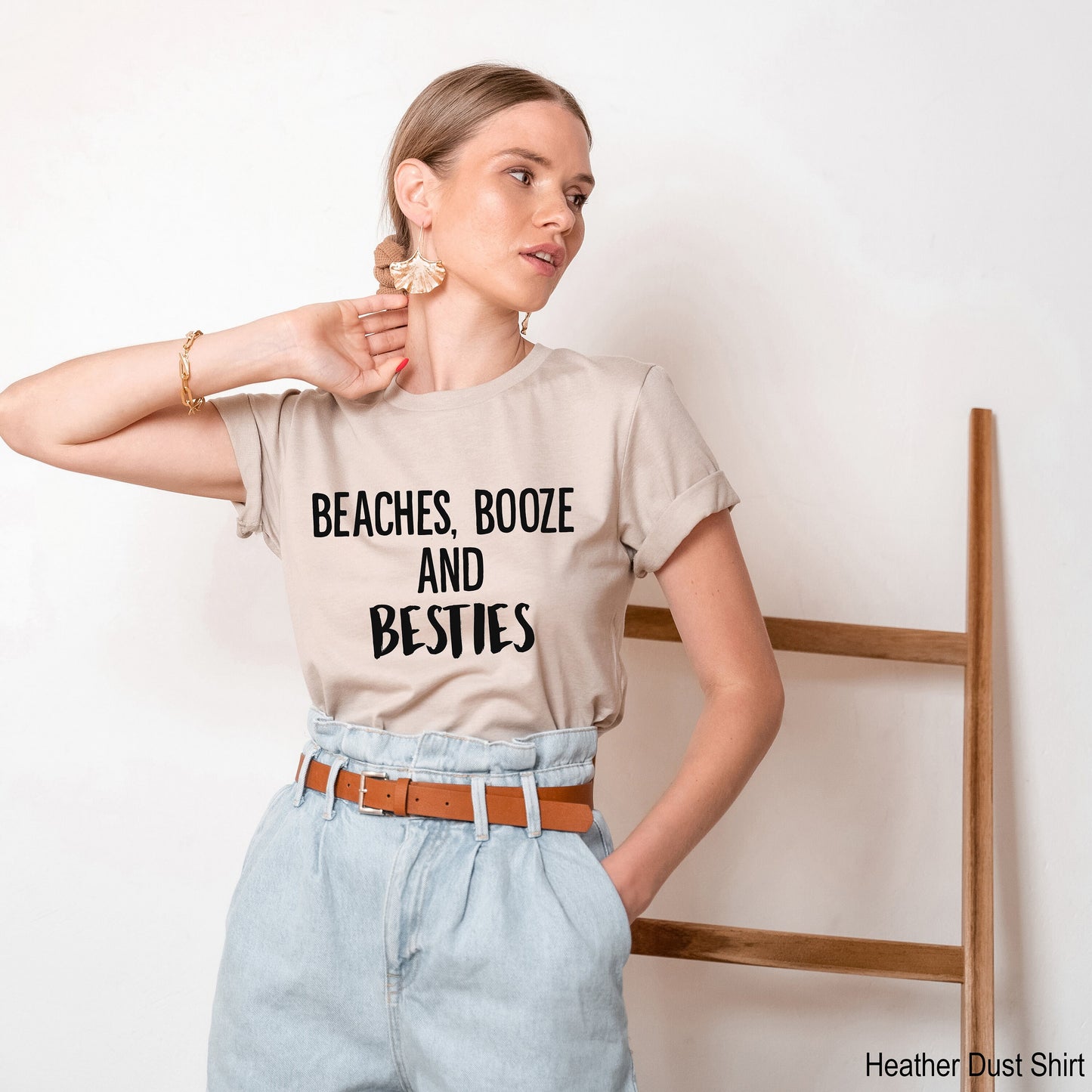 Besties Shirts, Beach Shirts, Beaches Booze And Besties, Spring Trends, Beach Lovers Gift, Gift For Her, Beach Shirt, Clothe Design, C5089