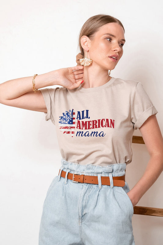 All American Mama T-shirt,All American Family Mama Shir,4th of July Party Shirt,American Flag Tee,Memorial Day ShirtPatriotic Shirts,C6848