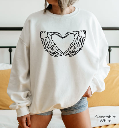 Skeleton Hand Hoodie,-s Sweatshirt,Funny Halloween Shirt,Horror Film Shirt,Witch Shirt,Halloween Sweatshirt,C5392