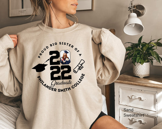 Personalized Graduation Hoodie, Custom Graduation Hoodie,  Proud Family Sweatshirt, Customized Photo Graduation Shirt, Senior 2022, C6797