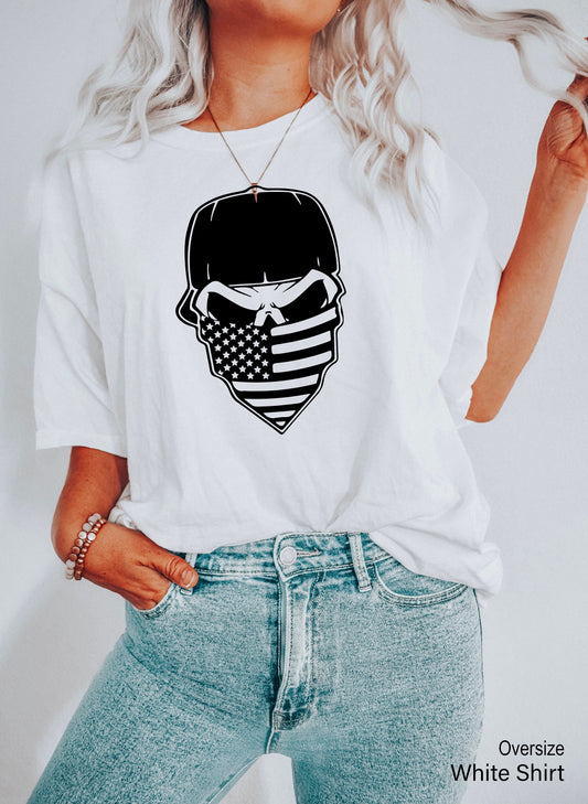 American Flag Skull Hoodie,Skull USA Flag Sweatshirt,4th of July PartyTee,USA Shirt,USA Military American T-shirt ,Memorial Day Tshirt C6410