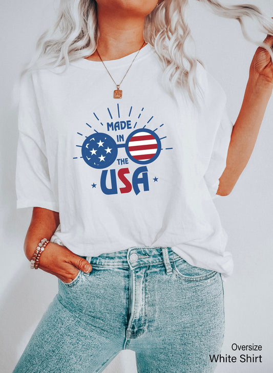 Made in America Shirt, 4th of July Shirt, Made In America Shirt, Independence Day Shirt, Patriotic Shirt, Cute 4th of July Shirt, C6873