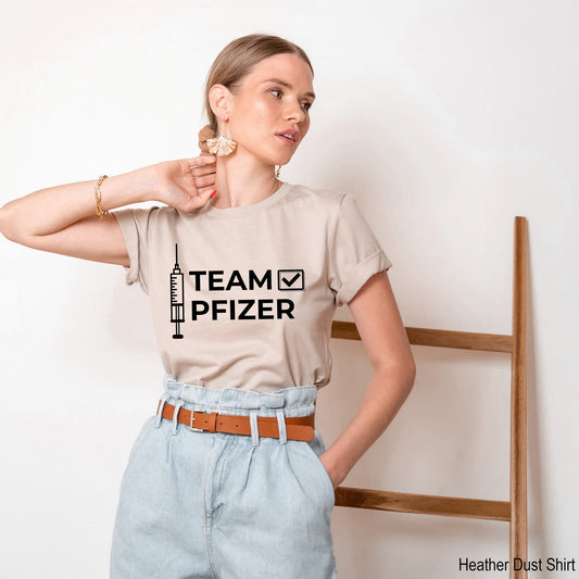 Pfizer Vaccinated Shirt, Team Pfizer, Nurse Shirt, Vaccinated Shirt, Funny Pandemic Shirt, Vaccination Shirt, Covid Vaccine Shirt C5656