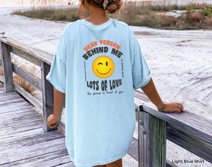 Dear Person Behind Me Shirt, You're Enough Trendy Shirt, Aesthetic Retro, Person Behind Me Shirt, Mental Health, C6763