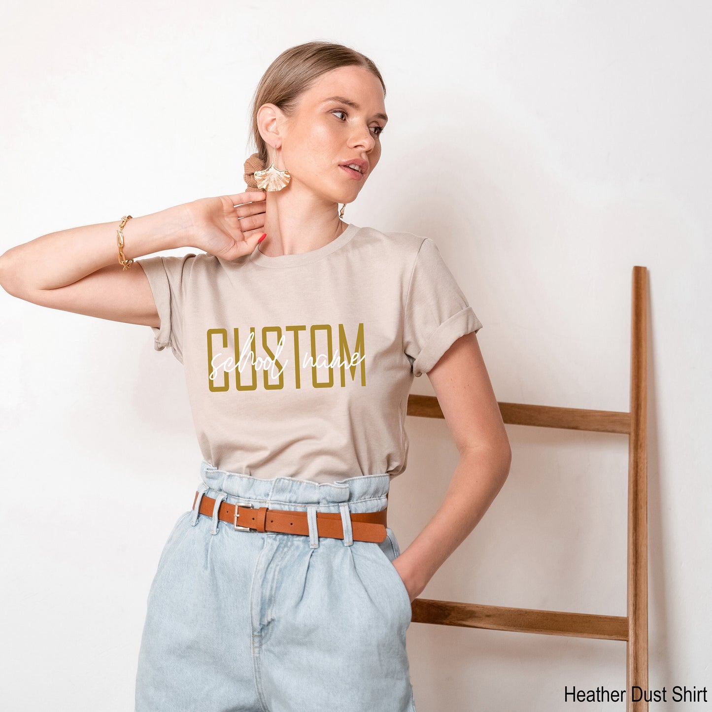 Custom School Name Shirt,Custom Teacher Tshirts,Custom School Mascot T-Shirt,Teacher Team Tee,Personalized School Tanks,Teacher Gift,C7001