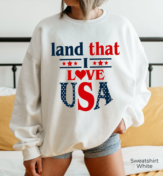 USA Sweatshirt, Fourth of July Hoodie,4th of July Party Tee,American Flag Sweater,Patriotic Tshirt,Memorial Day Shirt,Love USA T-shirt,C6940