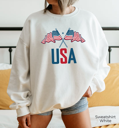 USA Sweatshirt,Fourth of July Hoodie,4th of July Party Tee,American Flag Sweater,Patriotic Tshirt,Memorial Day Shirt,America T-shirt,C6941