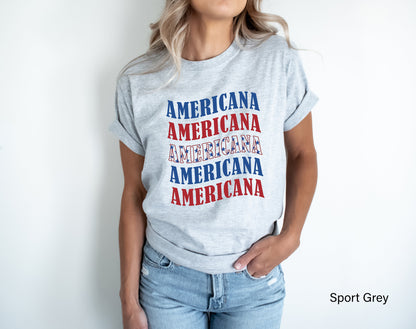 Americana Patriotic Shirt, Made in USA Crewneck Shirt, USA Shirt, July 4th Shirt, Made in America Shirt, Vintage Shirt, C6956