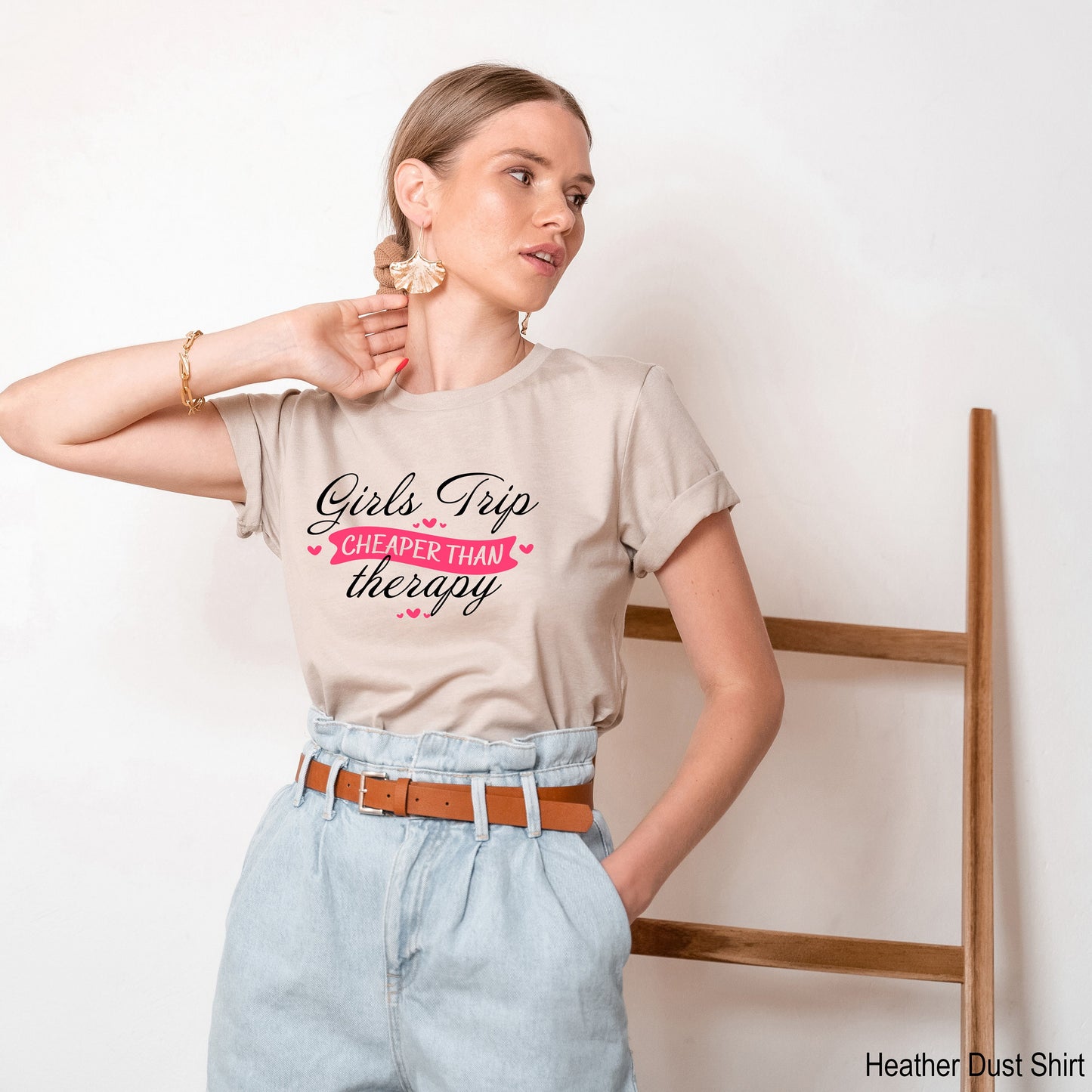 Girls Trip Shirts, Girls Trip Cheaper Than Therapy Shirts, Girls Weekend Shirt, Girls Vacation, Girls Camping Shirt, C6973