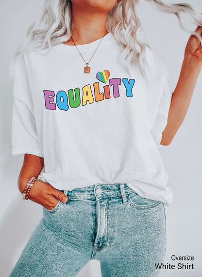 Equality LGBT Sweatshirt, LGBT Hoodie, Pride Sweatshirt, Social Justice Hoodie, LGBT Sweatshirt, Human Rights, Anti Racism, Gay Pride, C6982