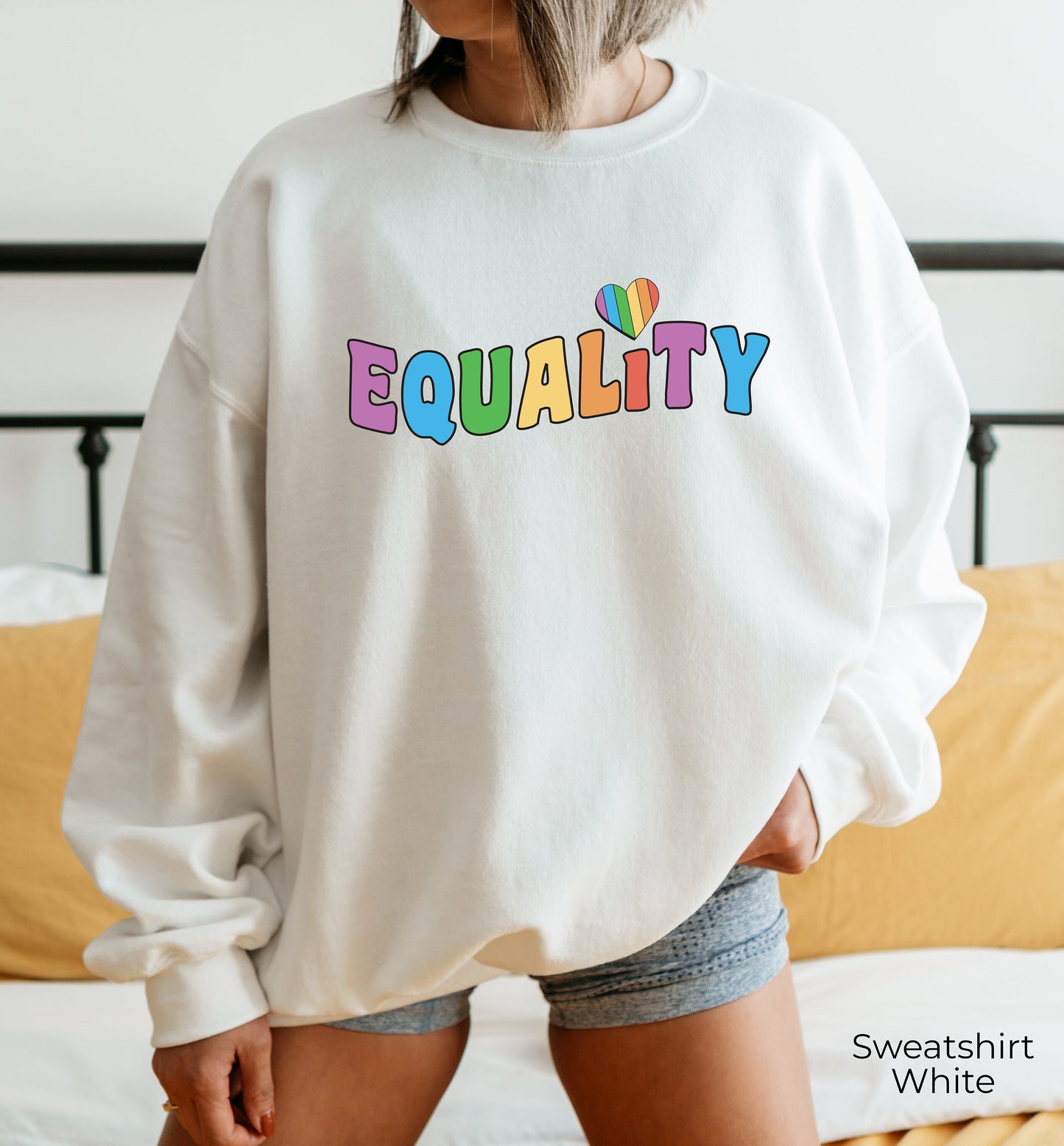 Equality LGBT Sweatshirt, LGBT Hoodie, Pride Sweatshirt, Social Justice Hoodie, LGBT Sweatshirt, Human Rights, Anti Racism, Gay Pride, C6982