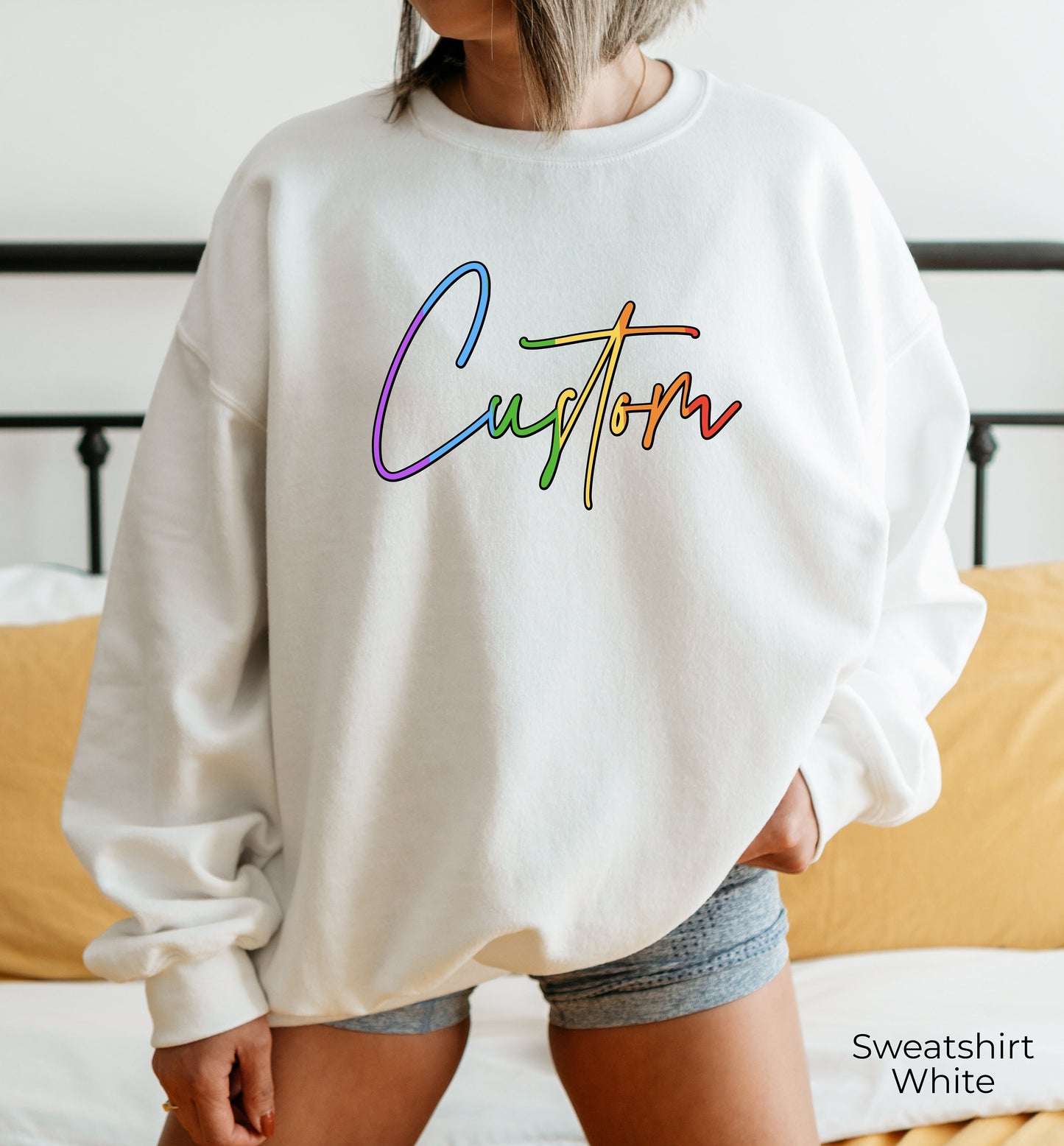 Custom Rainbow Sweatshirt, LGBTQ Hoodie, Gay Pride, Lesbian Sweatshirt, LGBTQ Shirt, Gay Shirt, LGBT Sweatshirt, Lesbian Pride Tshirt, C6983