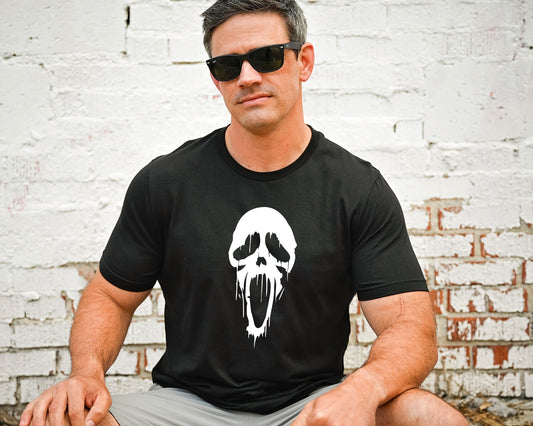 Horror Shirt, Halloween Shirt, Happy Halloween Tshirt, Fall Shirt, Ghost Scream Shirt, Halloween Gift, Horror Movie Gift, C7031