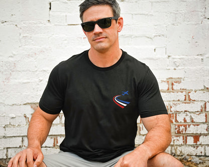 Red White Blue Air Force Flyover Men's T-shirt, 4th of July Shirt, Independence Day Shirt, Patriotic Shirt, Cute 4th of July Shirt, C6846