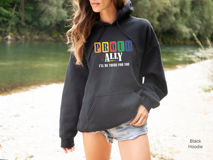 Gay Pride LGBTQ Sweatshirt, Pride Hoodie, Ally Sweatshirt, Rainbow Proud Ally, LGBT Clothing Pride Shirt, LGBT Hoodie, Gay Clothing, C7012