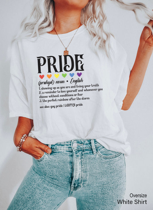 Pride Definition Shirt, Transgender Pride Shirt Gift, Lgbt Pride Shirt, Lesbian Pride Shirt, Rainbow Flag Shirt, Lgbt Pride, C7009