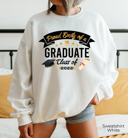 Personalized Graduation Sweatshirt,Custom Graduation Hoodie,Proud Family Shirts,Customized Photo Graduation T-Shirt,Matching Graduate,C6930