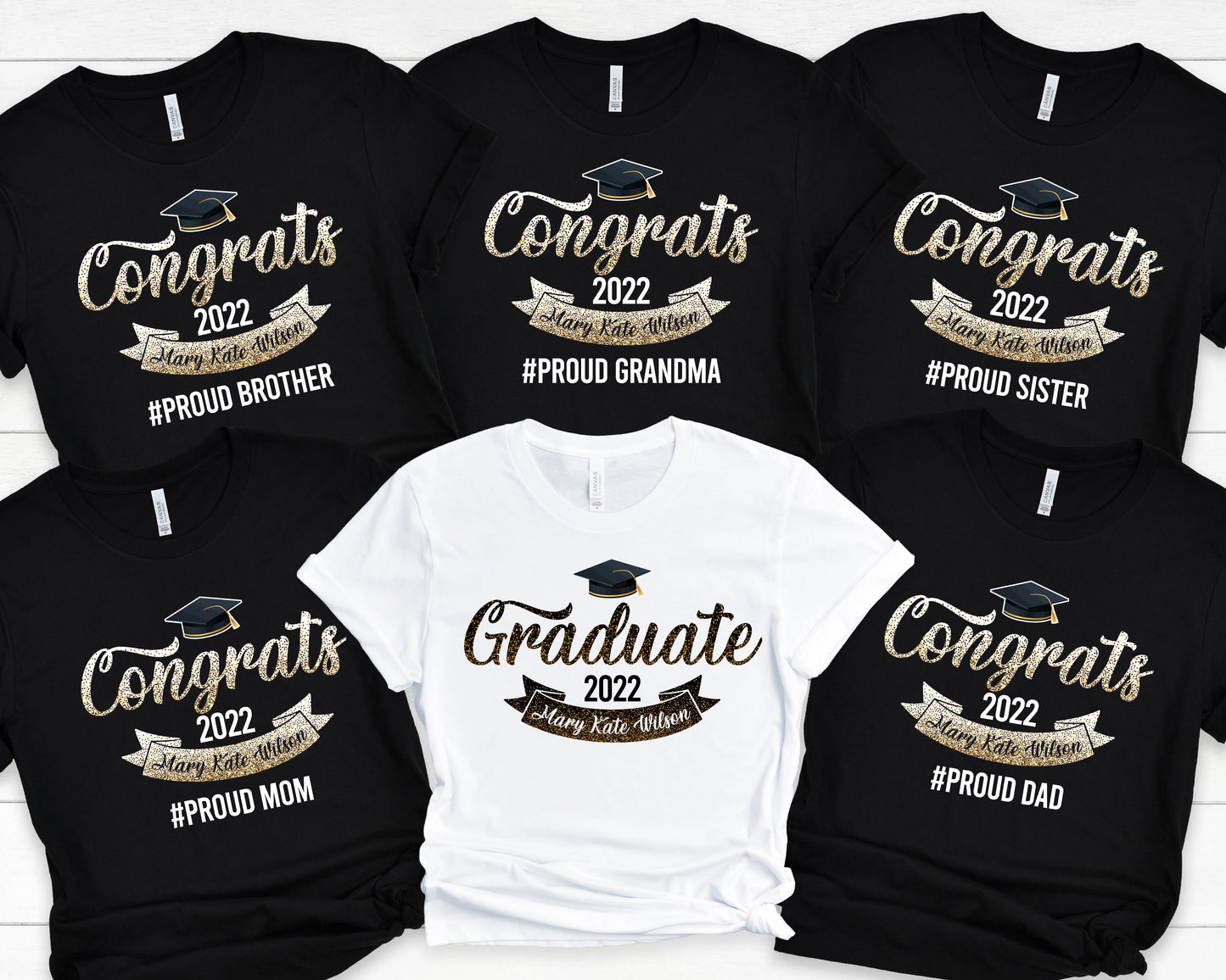 Custom Graduation Family Shirts, Personalized Matching Proud Graduate Shirt, Prom Mom of the Graduate, Grad Gifts, C6931