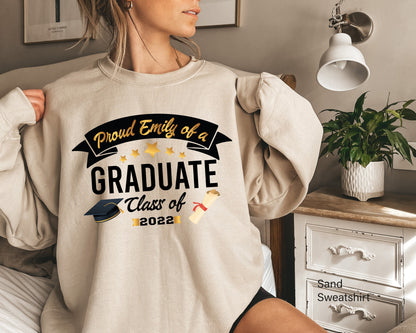 Personalized Graduation Sweatshirt,Custom Graduation Hoodie,Proud Family Shirts,Customized Photo Graduation T-Shirt,Matching Graduate,C6930