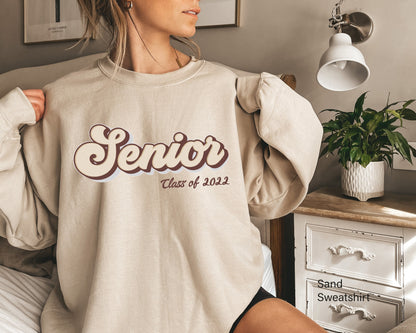 Class of 2022, Senior Sweatshirt, Senior 2022 Hodie, Retro Font, Senior Retro Shirt, 2022 Seniors Shirt, Senior 2022 Retro Shirt, C6932