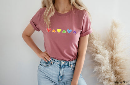 Rainbow Heart Shirt, Pride Tank Top, LGBTQ Shirt, Equality Shirt, Protest Shirt, Perfect Gift, LGBT Tee, Pride Rainbow Heart Shirt, C7017