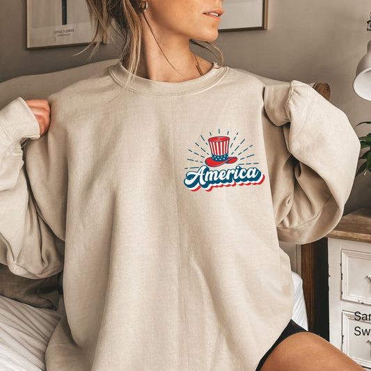 America Pocket Sweatshirt,Merica Hoodie,American Flag T-Shirt,4th of July Party Tee,Memorial Day,USA Patriotic Sweater,Fourth of July,C6812
