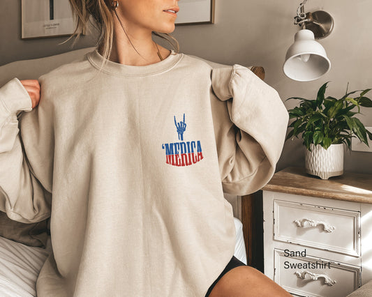 Cute 4th of July Sweatshirts, ‘Merica Sweatshirts for Women, Patriotic Sweatshirt, 4th of July Sweatshirt for Women, 4th of July, C6878