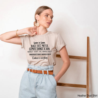 Anti-Trump Shirt, Feminist Shirt for Men or Women, Equality Shirt, Democrat Shirt, Love is Love Shirt, Black Lives Matter, C5018