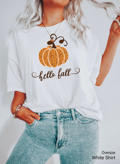 Hello Fall Shirt, Thanksgiving Shirt, Thankful Shirt, Thanksgiving Tee, Grateful Shirt, Fall Shirt, Fall Teacher Shirt,C6087