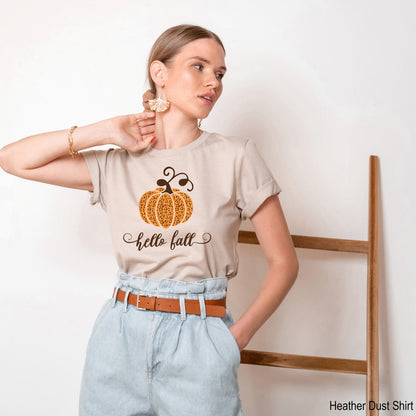 Hello Fall Shirt, Thanksgiving Shirt, Thankful Shirt, Thanksgiving Tee, Grateful Shirt, Fall Shirt, Fall Teacher Shirt,C6087