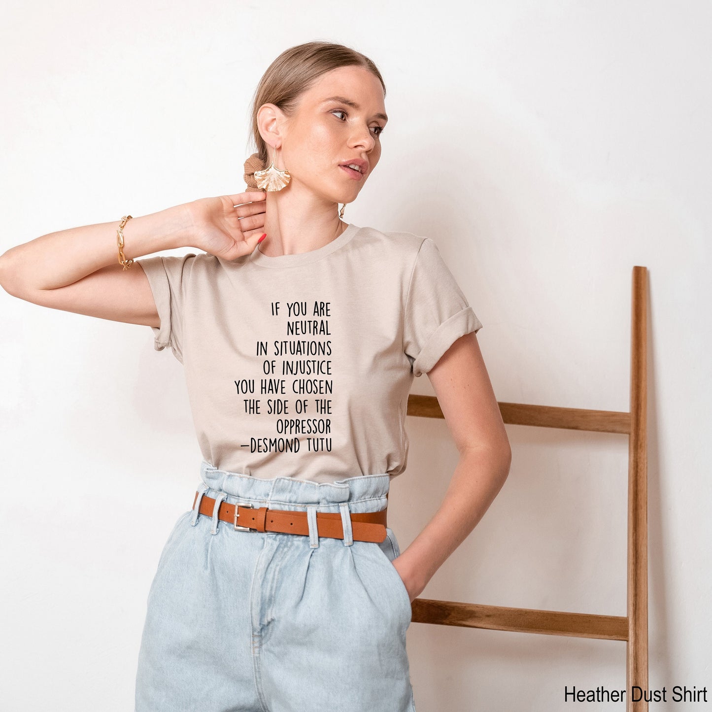 If You Are Neutral In Situations of Injustice Shirt, Justice Shirt, Clothe Design, C5036