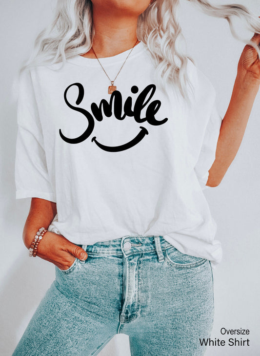 Smile Shirt,  Super Soft Unisex T-Shirt, Smile Shirt, Graphic T-Shirt,  Positive Shirt, C6025