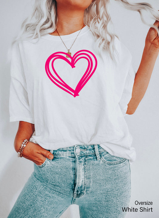 Valentines Day Shirt, Heart Shirt,  Cute Heart Shirt, Love Shirt, Valentines Day Shirt, Cute Valentine Shirt, Clothe Design, C5557