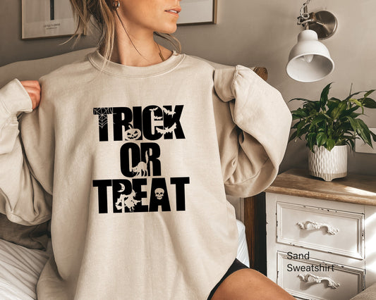 Trick or Treat Sweatshirt,Trick-or-Treat Shirt,Halloween Shirt,Funny Halloween,Halloween Sweatshirt,Halloween 2021, Halloween Gift,C5894