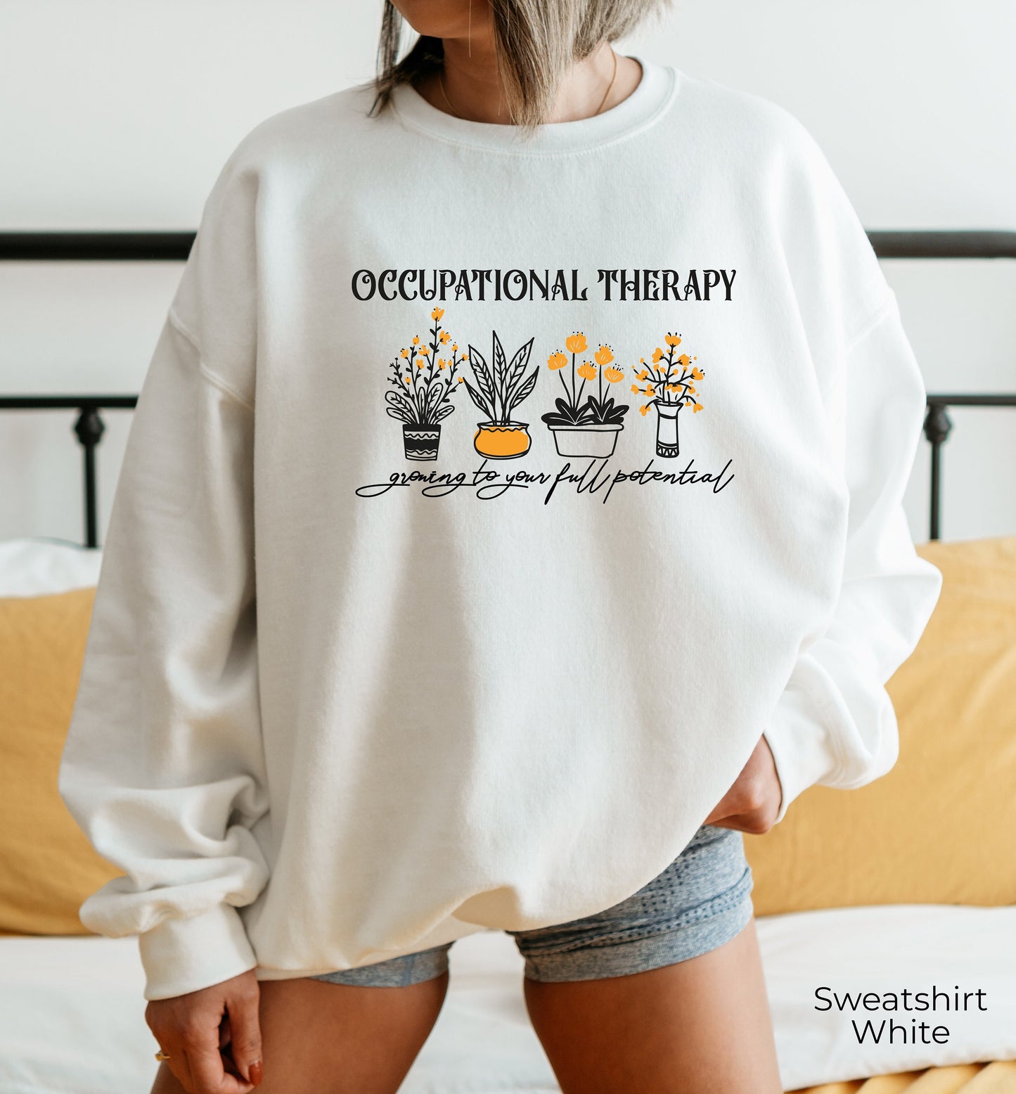 Floral Occupational Therapist Sewatshirt, Occupational Therapy Student Gift, OT Hoodie, Occupational Therapy Shirt, C6764