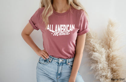 4th of July Tanks,All American Mama Shirt,4th of July Womens Racer Back,Patriotic Tank Top,Cute USA T-Shirt,Freedom Republican Tshirt,C6958