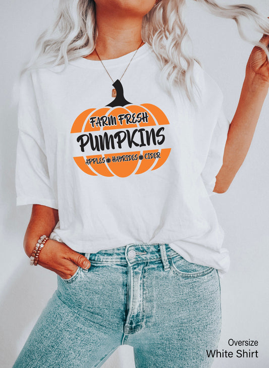 Pumpkin Shirt,Trendy Pumpkin Season Shirts,Funny Fall T Shirt,Farm Fresh Pumpkin Tshirt,Hello Pumpkin Patch T-Shirt,Fall Lover Tees,C7047