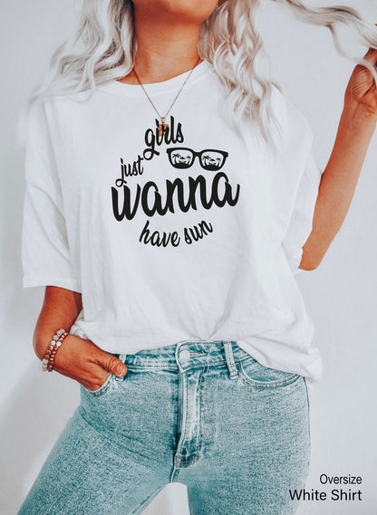 Girls Just Wanna Have Sun Sweatshirt, Summer Hoodie, Girl Trip Sweatshirt, Summer Girls Trip Shirt, Girls Trip Matching, C6963