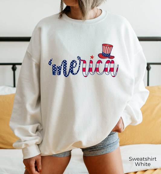 Cute 4th of July Sweatshirts, USA Sweatshirts for Women, Patriotic Hoodie, America Sweatshirts for Women, July Fourth Tees, C6874