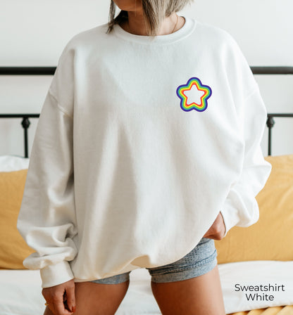 Rainbow Gay Sweatshirt, Rainbow Hoodie, Gay Sweatshirt, Lesbian Swatshirt, LGBT Sweatshirt, Gay AF, Gay Pride Sweatshirt, C6986