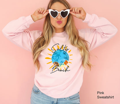 Salty Beach Shirt, Summer Shirt, Summer Trips Shirt, Beach Vacation Shirt,Vacay vibes Shirt, Girls Trip,C7088