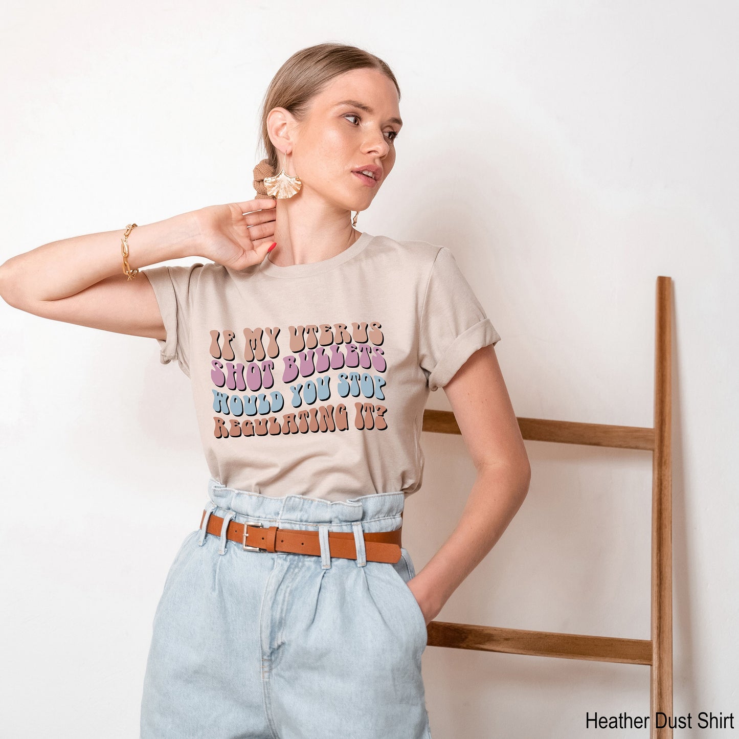 If My Uterus Shot Bullets Would You Stop Regulating It Shirt,Feminist Tanks,My Body My Choice Tee,Womens Rights Shirt,Pro Choice Shirt,C7116