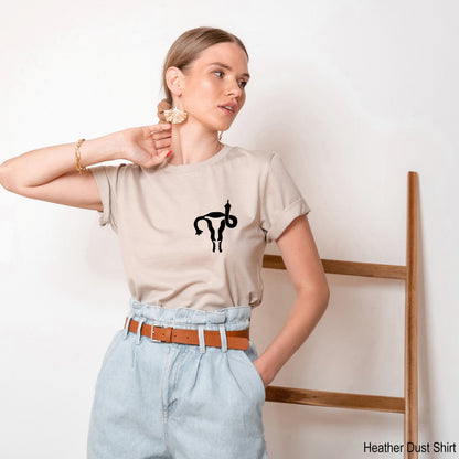 Pocket Middle Finger Uterus Tshirt,Pro Choice Shirt,Womens Right Shirt,Feminist Tee,LGBTQ ,Feminism Tanks,Political March Riot Resist,C7119