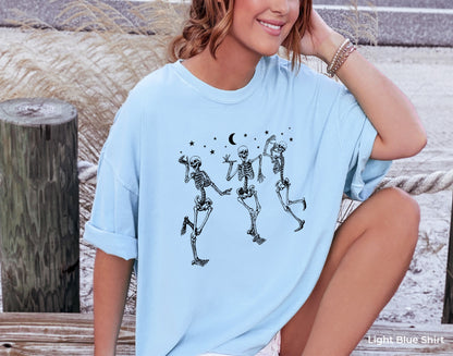Dancing Skeletons Halloween Sweatshirt,Skeletons Halloween Hoodie,Skeletons Dancing Shirt,Halloween Party Dancing Skeleton Shirt,C7135