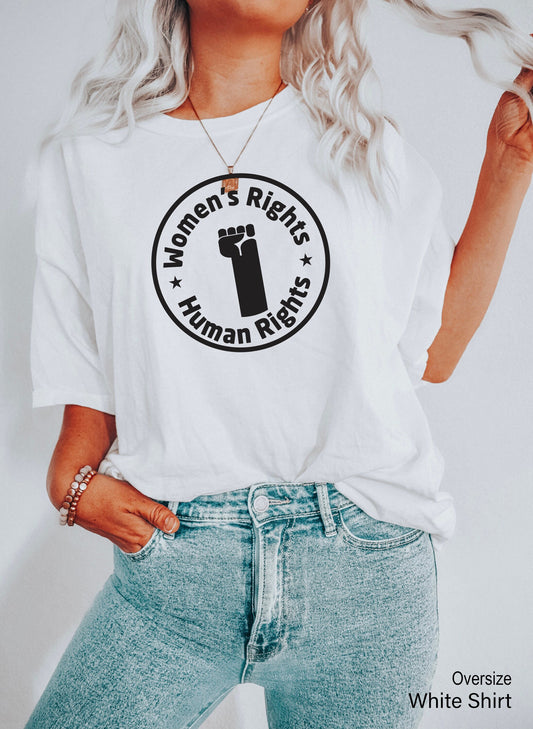 Women's Rights are Human Rights Shirt,Pro Choice Shirt,Feminist Racerback,Abortion Rights Shirt ,Human Rights Shirt, C7125