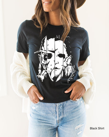 Trendy Halloween Shirt,Horror Movie Killers Sweatshirt,Funny Halloween Party Tshirt,Halloween Friends T-Shirt,Kids Horror Movie Shirt,C6154