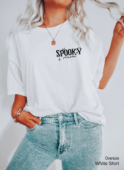 Spooky Season Shirt, Spooky Shirt, Halloween Shirt, Fall Shirt, Ghost Shirt, Pumpkin Fall, Halloween Tee, Cute and Scary, Boo Season, C7019